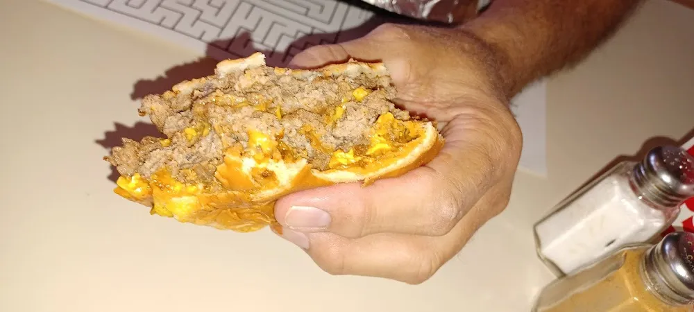Double Cheeseburger with Chili Ketchup & Mustard